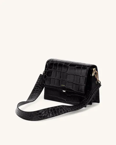 Sac Mini Flap - Noir Effet Croco - JW PEI - Modalova