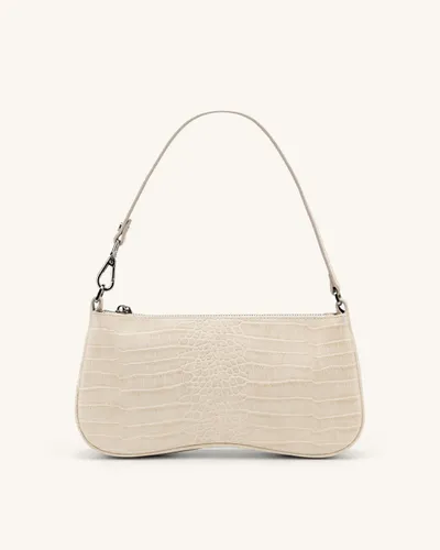 Sac Bandoulière Eva - Beige Effet Croco - JW PEI - Modalova