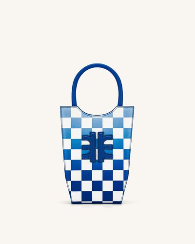 FEI Sac De Téléphone En Damier Dégradé - Bleu Foncé - JW PEI - Modalova