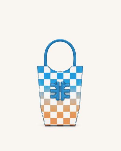 FEI Sac De Téléphone En Damier Dégradé - Bleu Lac et Orange - JW PEI - Modalova