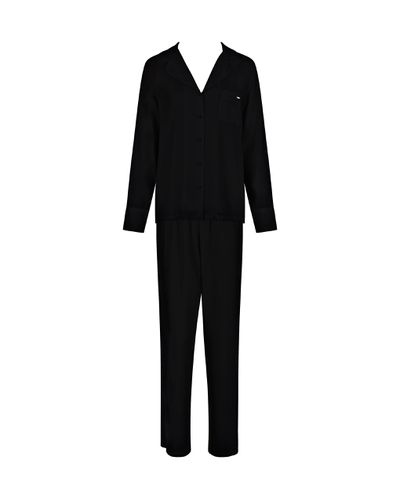 Tarcon Eco Viscose Long Pajama Set Black - Bluebella - US - Modalova