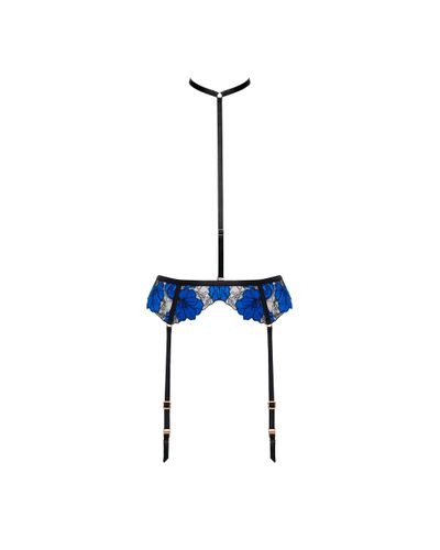 Bluebella Sorento Garter Belt Harness (with detachable collar) Black/Egyptian - S - Bluebella - US - Modalova