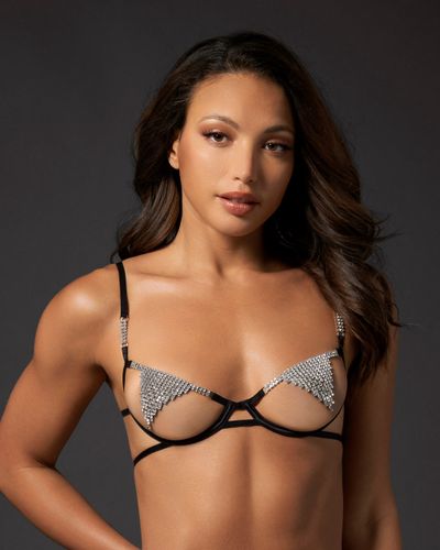 Susu Wired Bra Black/Silver - Black / 30A - Bluebella - US - Modalova