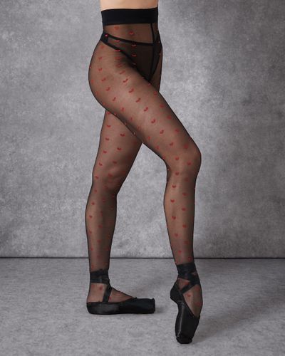 Red Heart Pantyhose Black - Black / L/XL - Bluebella - US - Modalova