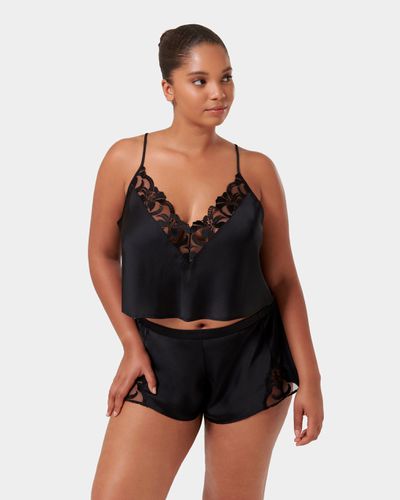 Leonora Luxury Satin Cami and Short Set Black - Bluebella - US - Modalova