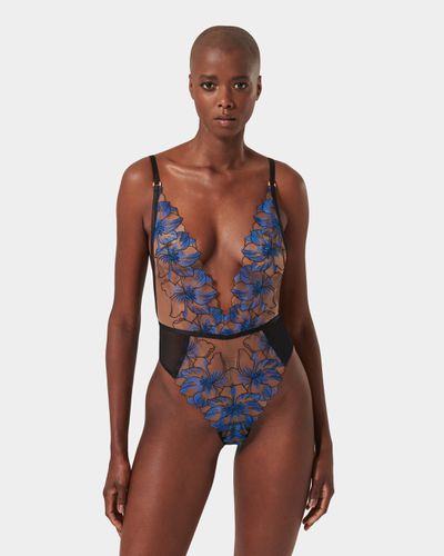 Lyandra Soft Body Egyptian Blue/Black/Sheer - Bluebella - US - Modalova