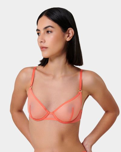 Naomi Wired Bra Hot Coral - Orange / 30A - Bluebella - US - Modalova