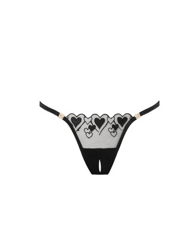 Bluebella Harlow Open Panty Black - S - Bluebella - US - Modalova