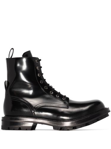 Worker Leather Boots - Alexander McQueen - Modalova