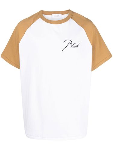 RHUDE - Cotton T-shirt With Logo - Rhude - Modalova