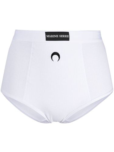 MARINE SERRE - Logo Cotton Panties - Marine Serre - Modalova
