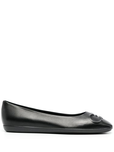 Gancini Leather Ballet Flats - Salvatore Ferragamo - Modalova