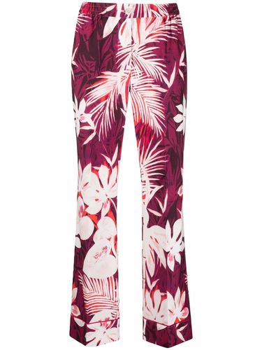 Cotton Printed Wide Leg Trousers - For restless sleepers - Modalova