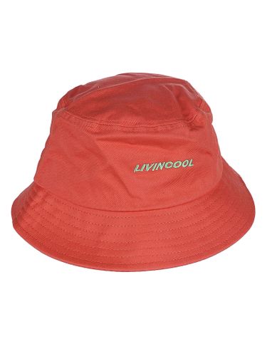 LIVINCOOL - Cotton Logo Bucket Hat - Livincool - Modalova
