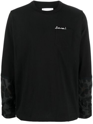 Leopard Print Long Sleeve T-shirt - Sacai - Modalova