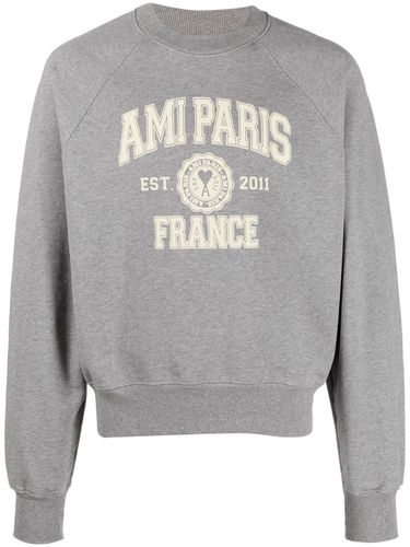 France Organic Cotton Sweatshirt - Ami Paris - Modalova