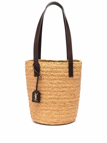 Panier Small Raffia Bucket Bag - Saint Laurent - Modalova