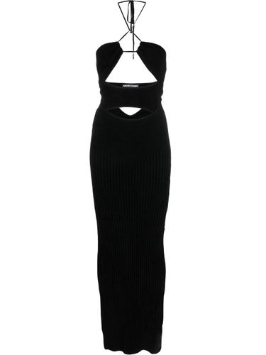 Cut-out Strapless Velvet Long Dress - Andreadamo - Modalova
