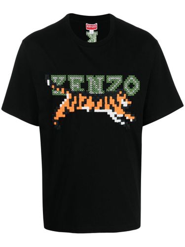 Pixel Print Oversized T-shirt - Kenzo - Modalova