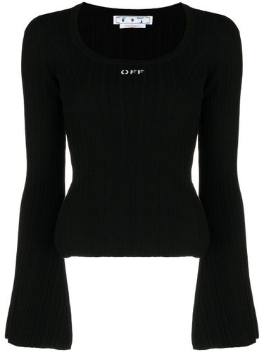 OFF-WHITE - Ribbed Logo Top - Off-White - Modalova