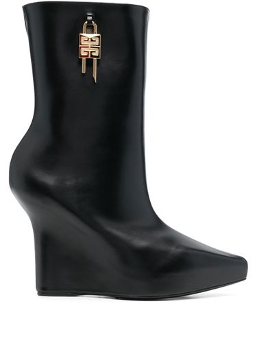 GIVENCHY - G Lock Leather Boots - Givenchy - Modalova