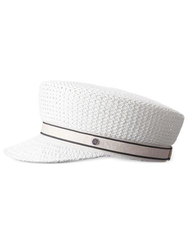 Abby Straw Sailor Cap - Maison Michel - Modalova