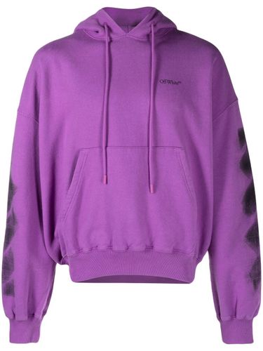 Jumbo Arrow Cotton Hoodie - Off-White - Modalova