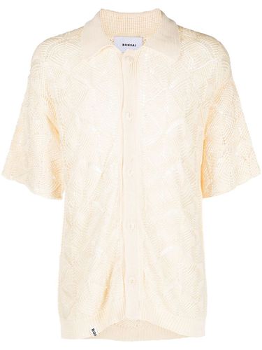 Cotton Blend Short Sleeve Shirt - Bonsai - Modalova