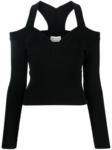 Long Sleeve Halter Neck Top - Alexander McQueen - Modalova