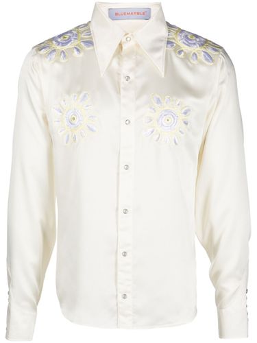 Embroidered Flowers Shirt - Bluemarble - Modalova
