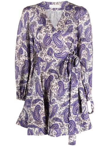 Paisley Print Linen Short Dress - Zimmermann - Modalova