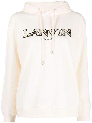 LANVIN - Logo Cotton Hoodie - Lanvin - Modalova