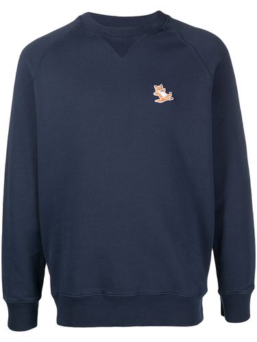 Chillax Fox Logo Cotton Sweatshirt - Maison Kitsune' - Modalova
