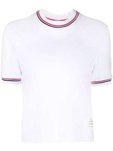 Rwb Stripe Cotton T-shirt - Thom Browne - Modalova