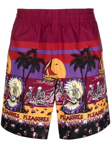 PLEASURES - Beach Printed Shorts - Pleasures - Modalova