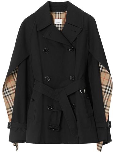 Check Motiv Cotton Trench Coat - Burberry - Modalova