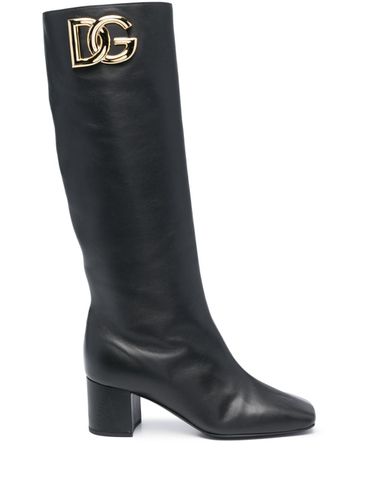 DOLCE & GABBANA - Leather Boots - Dolce & Gabbana - Modalova