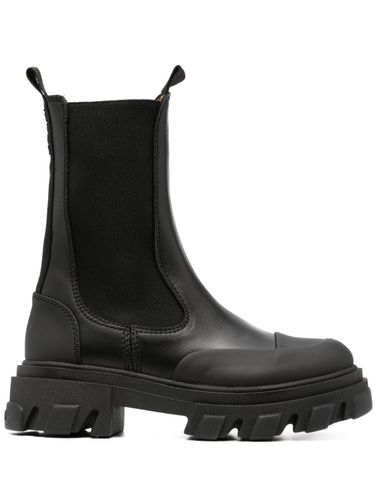 GANNI - Leather Chelsea Boots - Ganni - Modalova