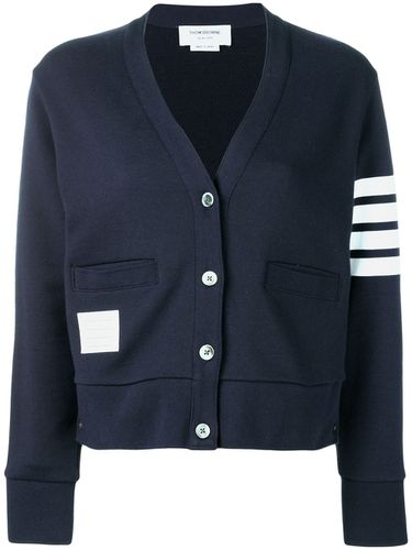 THOM BROWNE - 4bar Cotton Cardigan - Thom Browne - Modalova