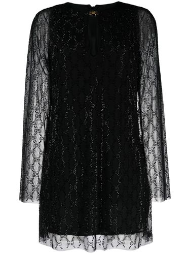 Crystal Gg Tulle Short Dress - Gucci - Modalova