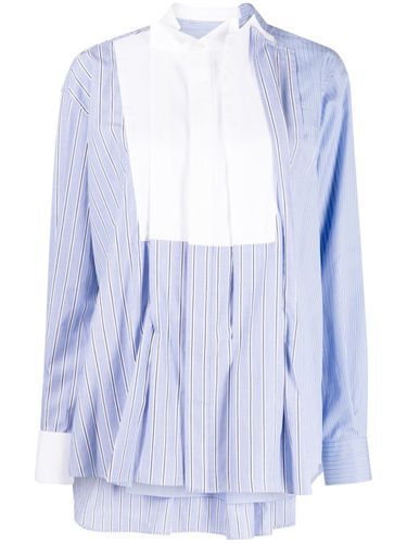 SACAI - Striped Cotton Shirt - Sacai - Modalova