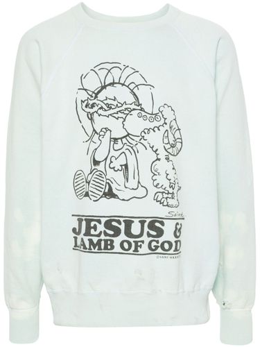 Printed Cotton Sweatshirt - Saint Mxxxxxx - Modalova