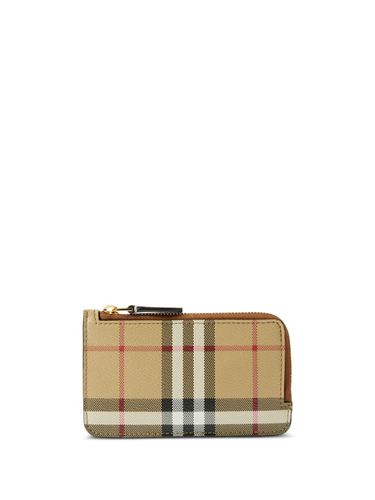 Check Motif Zipped Card Case - Burberry - Modalova