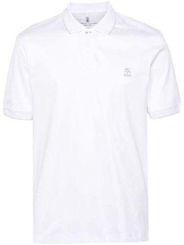 Logo Cotton Polo Shirt - Brunello Cucinelli - Modalova