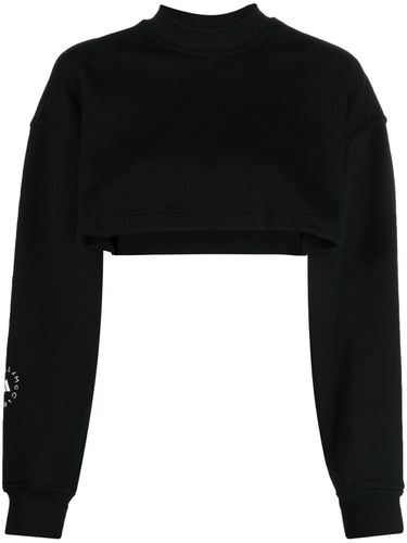 Organic Cotton Cropped Sweatshirt - Adidas By Stella Mccartney - Modalova