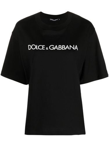Logo Cotton T-shirt - Dolce & Gabbana - Modalova