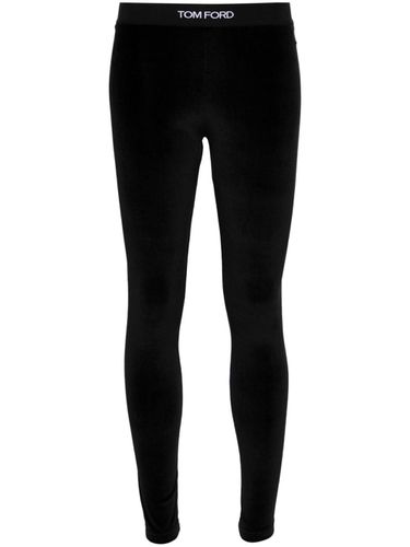 TOM FORD - Logo Velvet Leggings - Tom Ford - Modalova