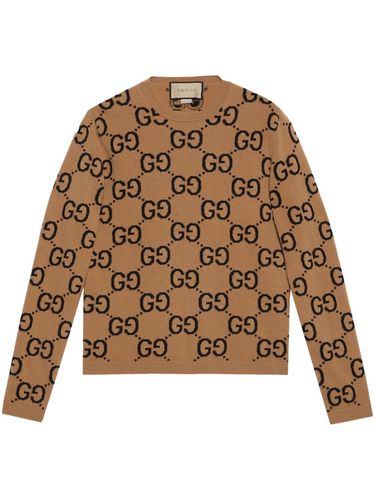 Gg Supreme Wool Crewneck Sweater - Gucci - Modalova