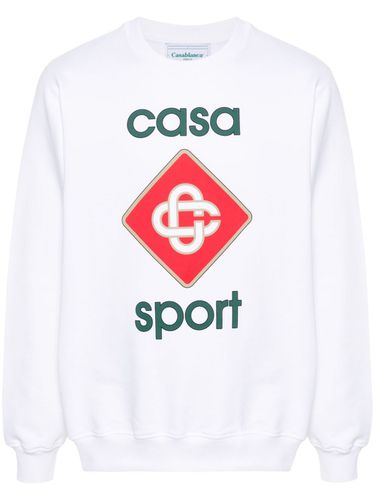 Logo Organic Cotton Sweatshirt - Casablanca - Modalova