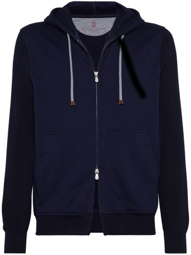 Cotton Zipped Hoodie - Brunello Cucinelli - Modalova